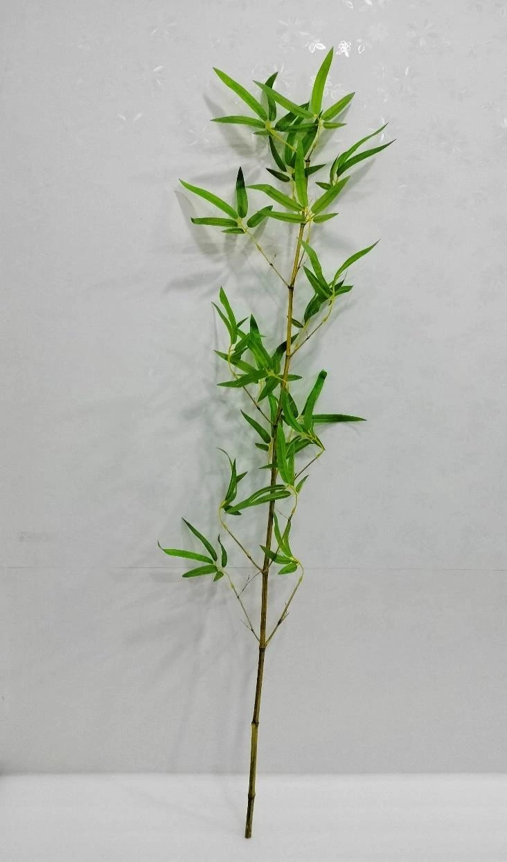 Natural Bamboo stick x1 with Artificial Leaves 150cm